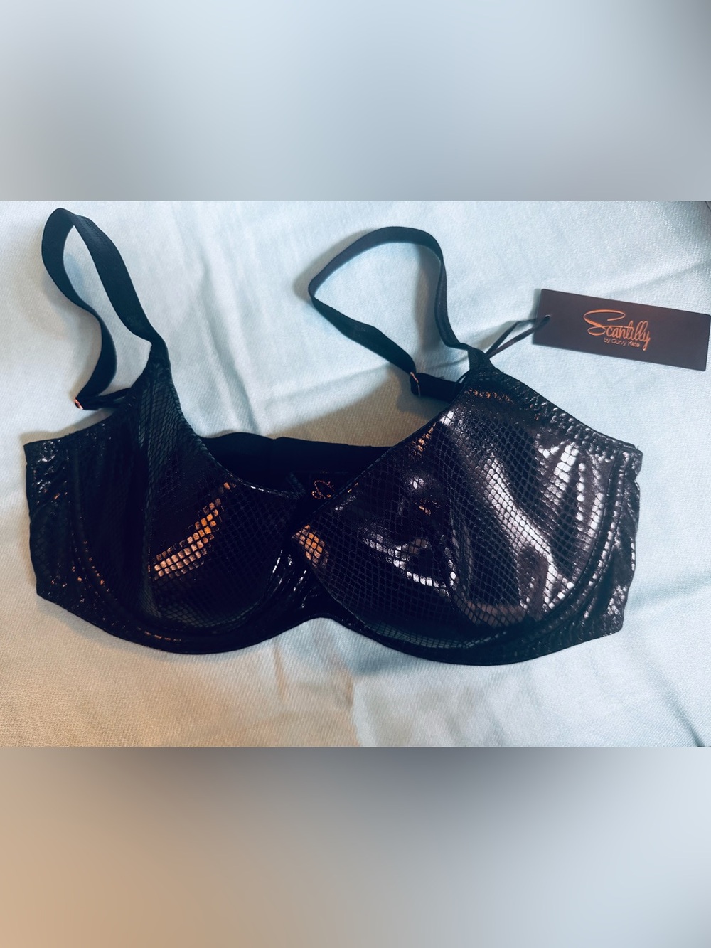 Scantilly Serpent half cup Black Underwire Bra